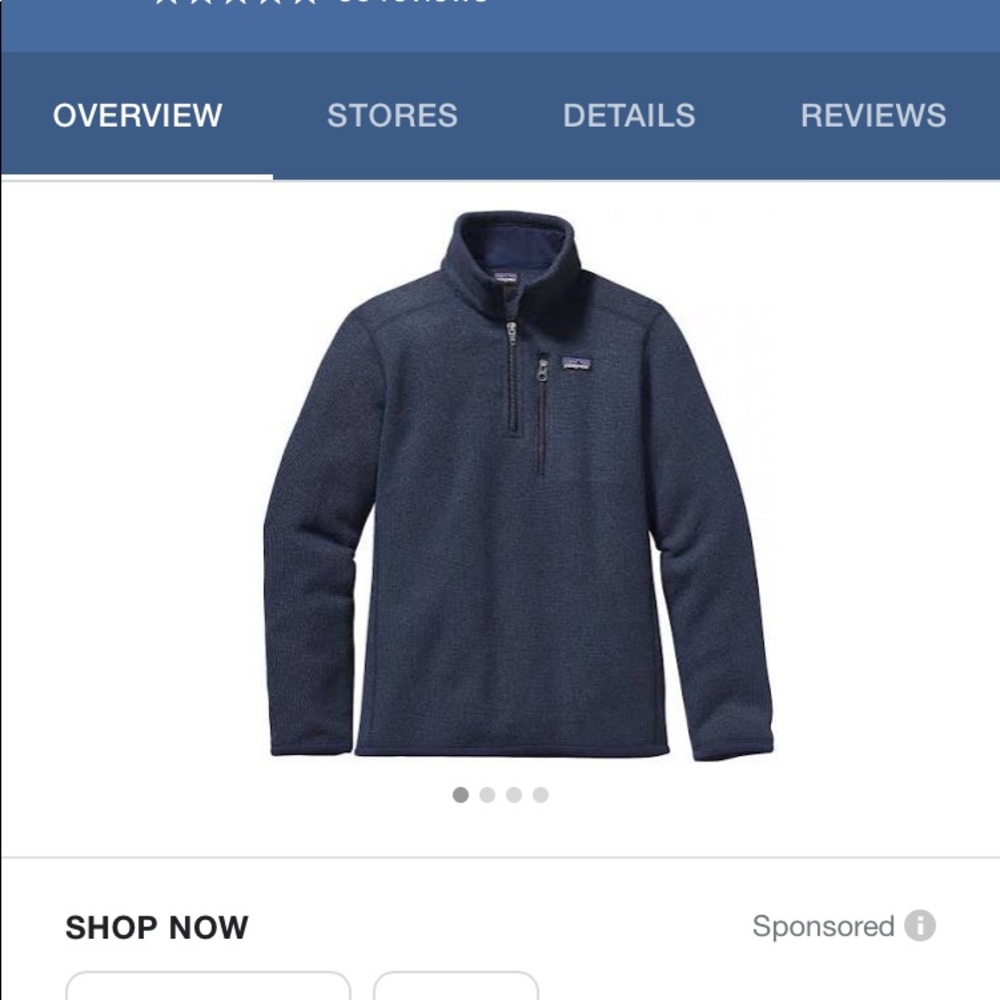 Patagonia Boys Better Sweater Jacket dark blue